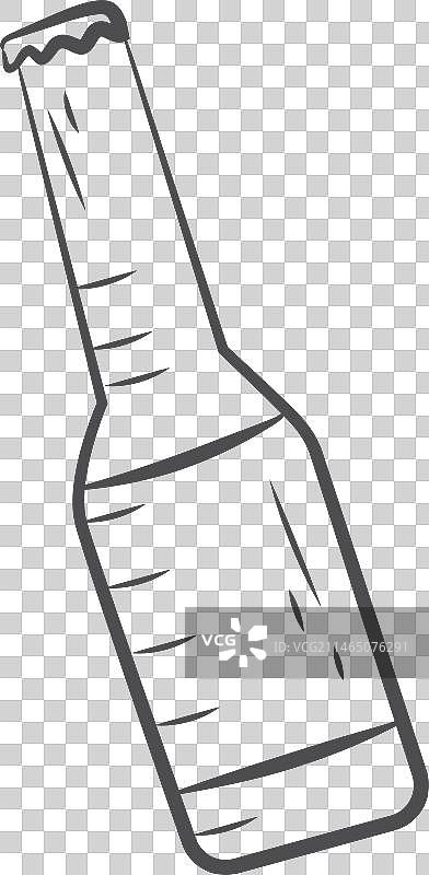 手绘啤酒瓶图片素材