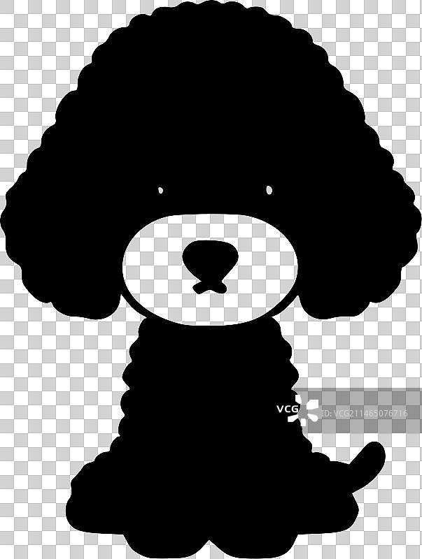 高品质贵宾犬Logo设计，T恤图案图片素材