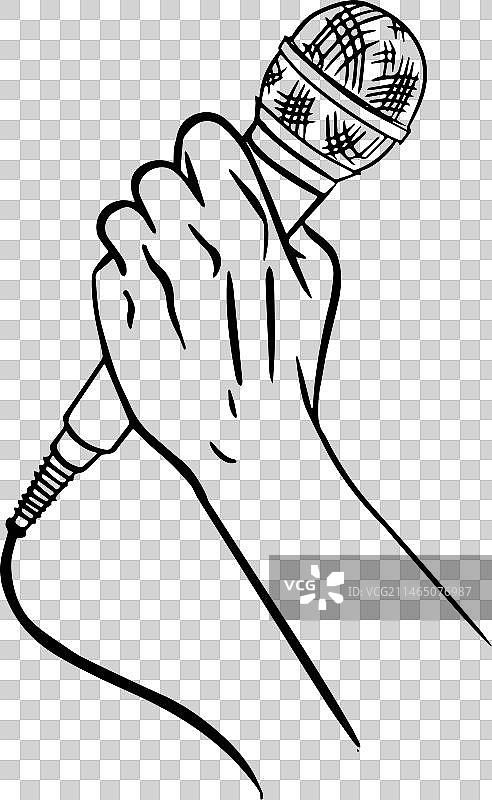 手持麦克风图片素材