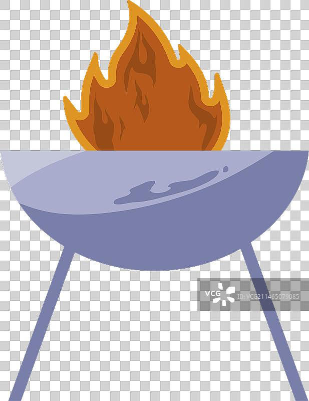 火焰烧烤炉图片素材