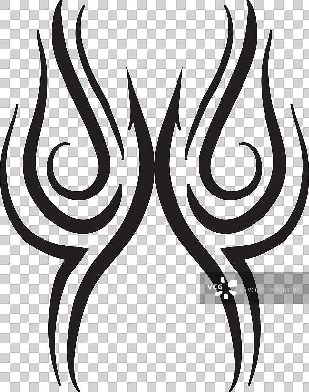 火焰部落细条纹图片素材