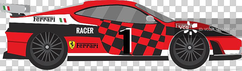 法拉利赛车比赛图片素材