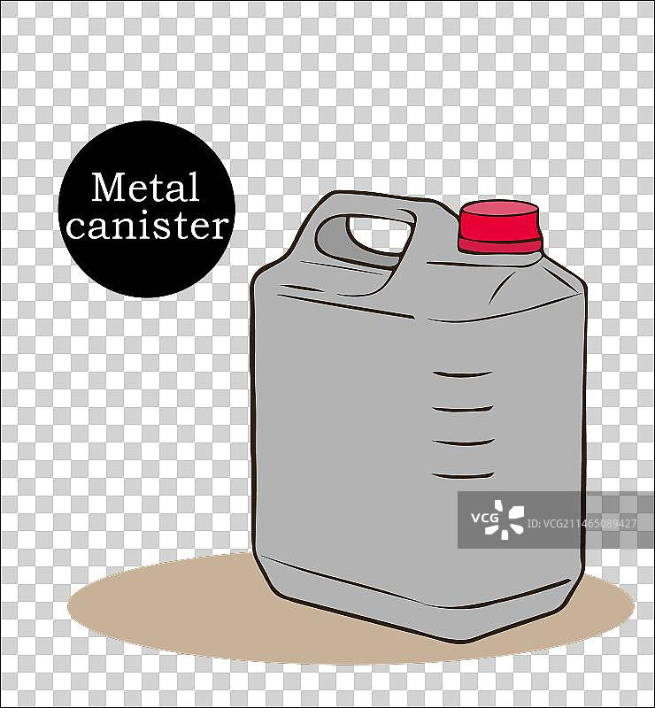 带红色塞子的空金属罐图片素材