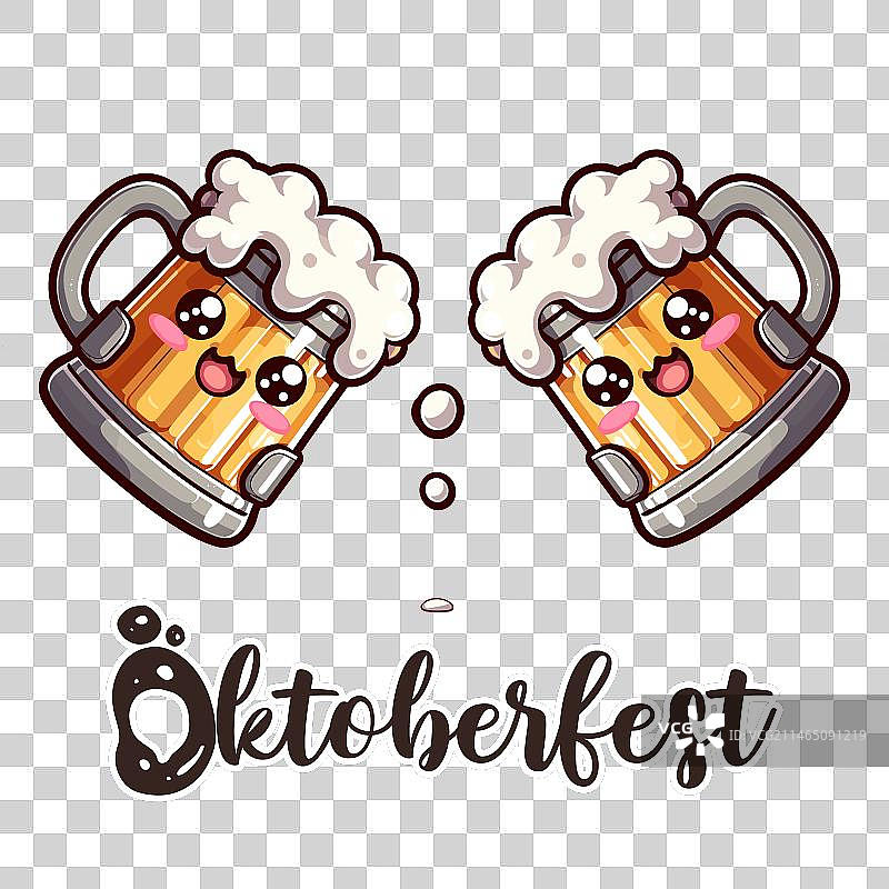 啤酒节背景（含椒盐卷饼）图片素材