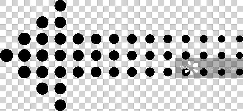 箭头点状箭头图标黑色半色调图片素材