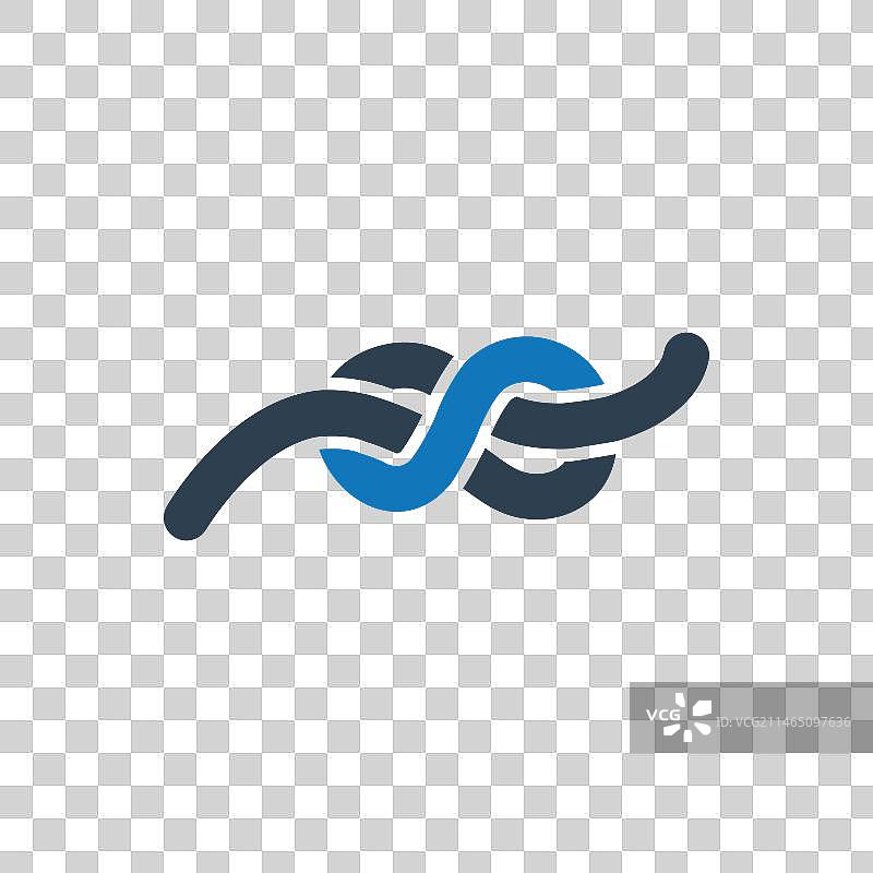 绳结成8字结图片素材