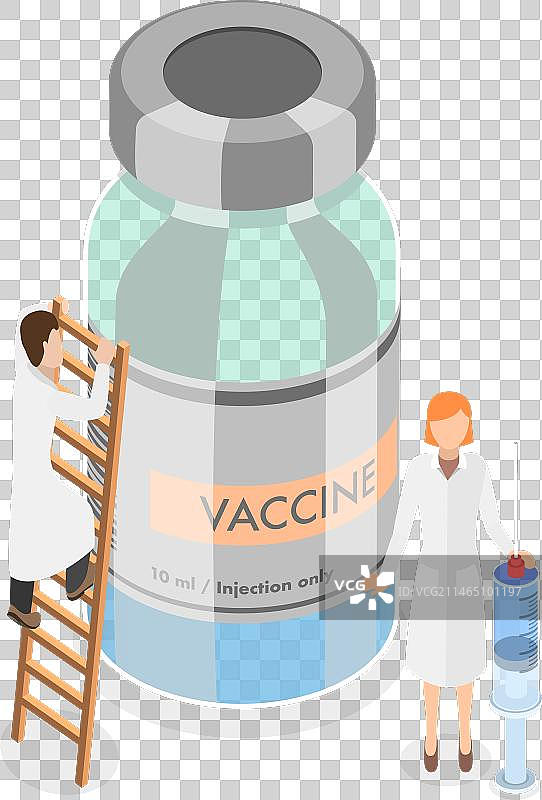 2.5D扁平化流感图片素材