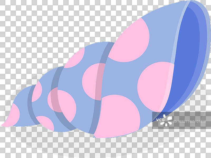 2.5D等距扁平风格贝壳元素合集5图片素材