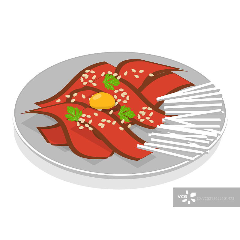 2.5D韩国食品元素集合图片素材