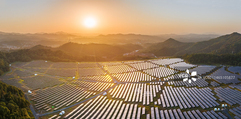 太阳能发电站图片素材