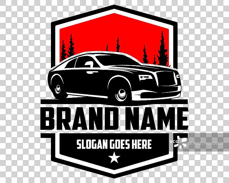 白色劳斯莱斯幻影汽车轮廓图片素材