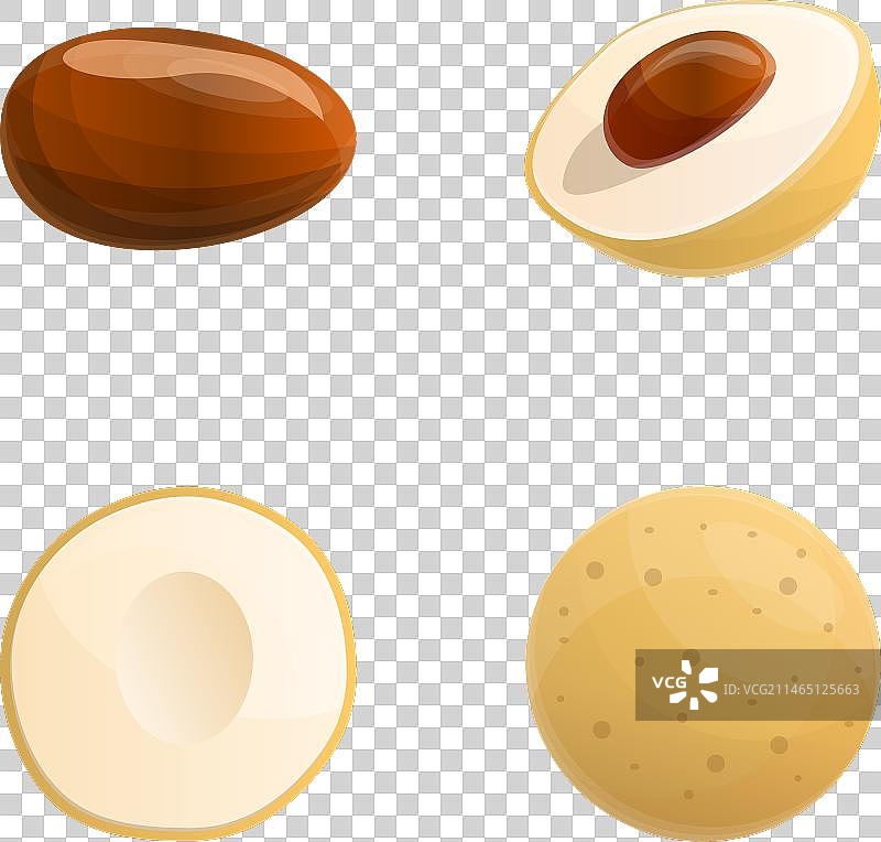 龙眼图标卡通热带水果图片素材