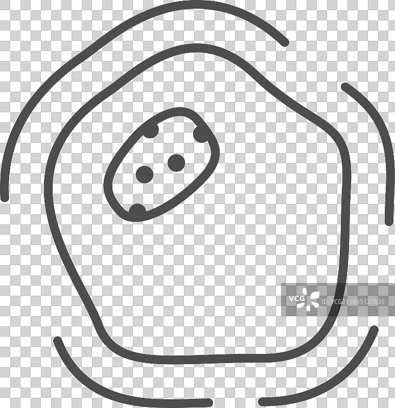基底细胞癌线条图标图片素材