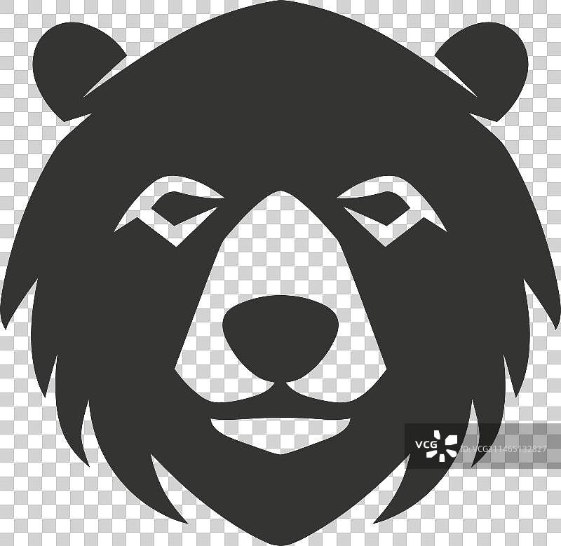 黑熊图标图片素材