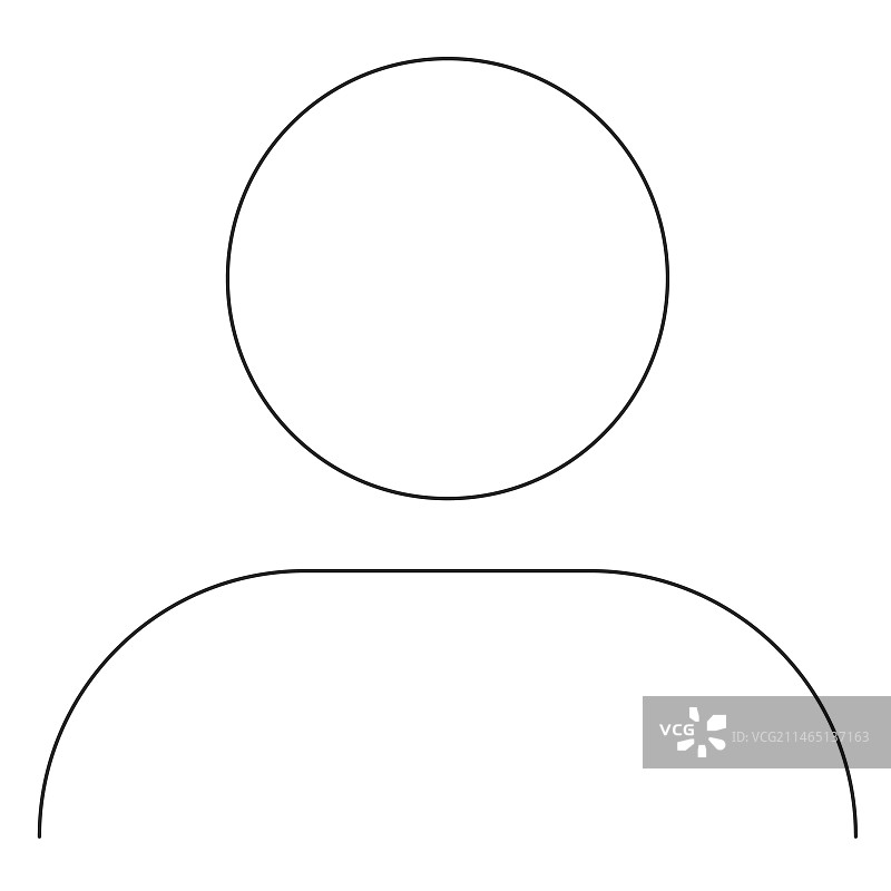 Instagram个人资料线性图标图片素材