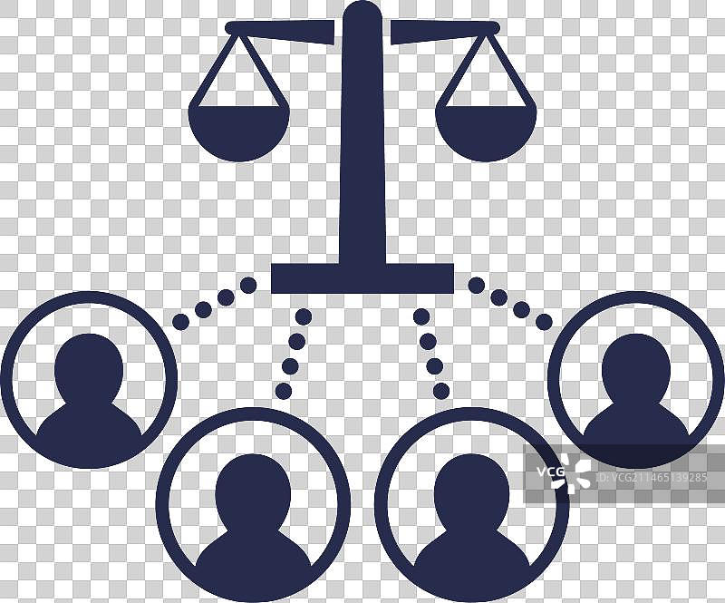 陪审团图标：法律和法律体系图片素材