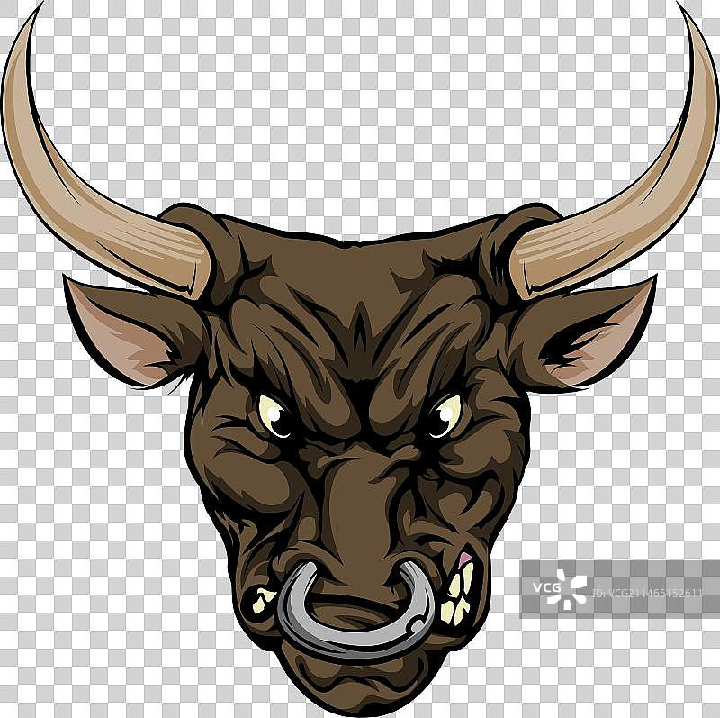 公牛吉祥物角色图片素材