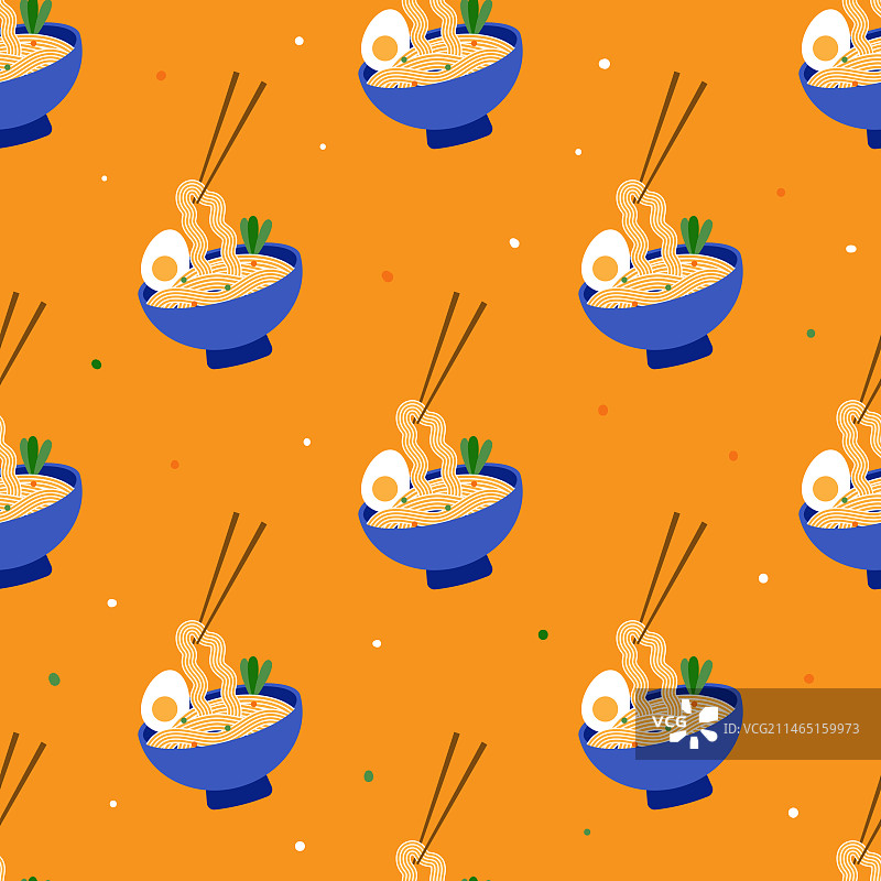 拉面无缝图案图片素材