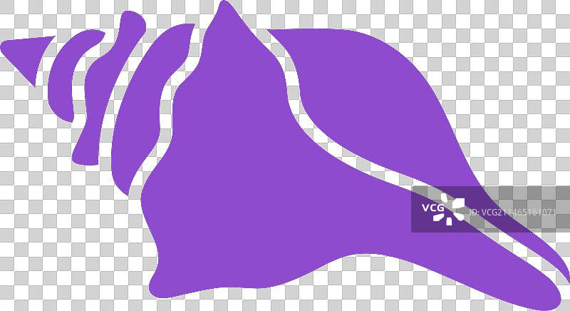 紫色瘤sub seashell图片素材