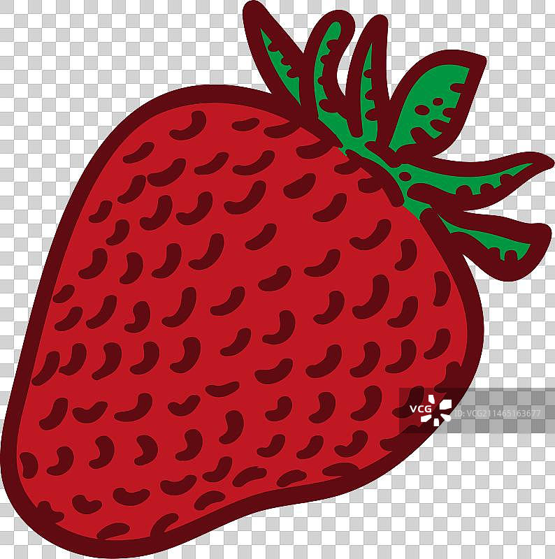 草莓色笔触图片素材