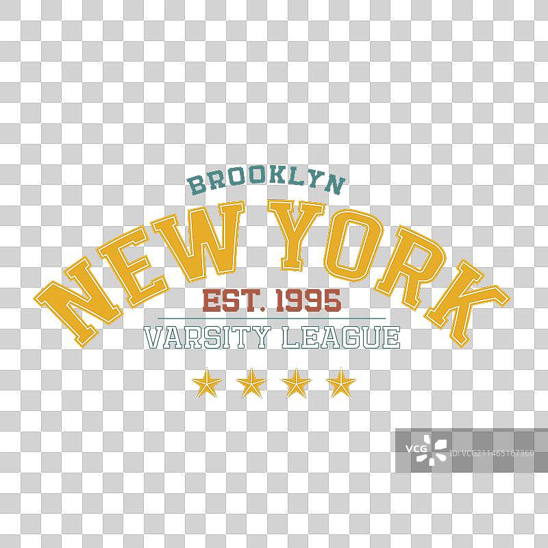 纽约大学联盟复古排版图片素材