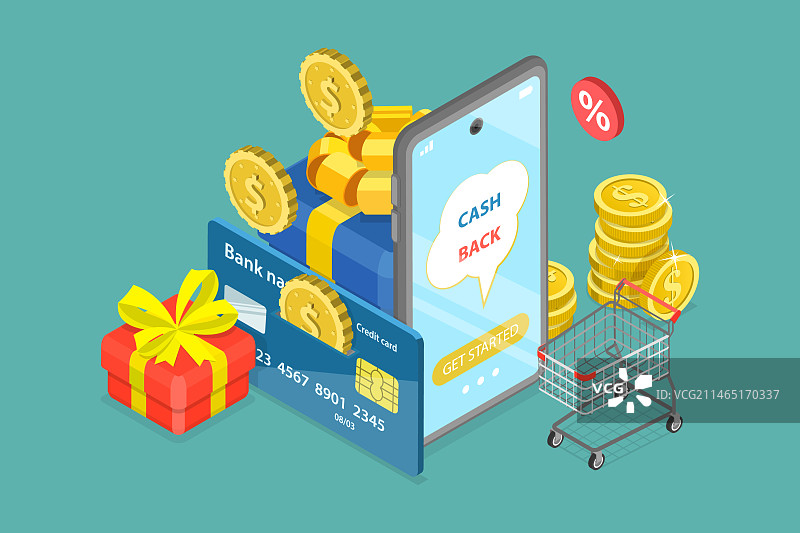 三维等距平面概念图片素材