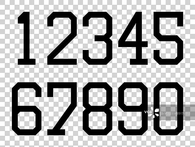从零到九的数字图片素材