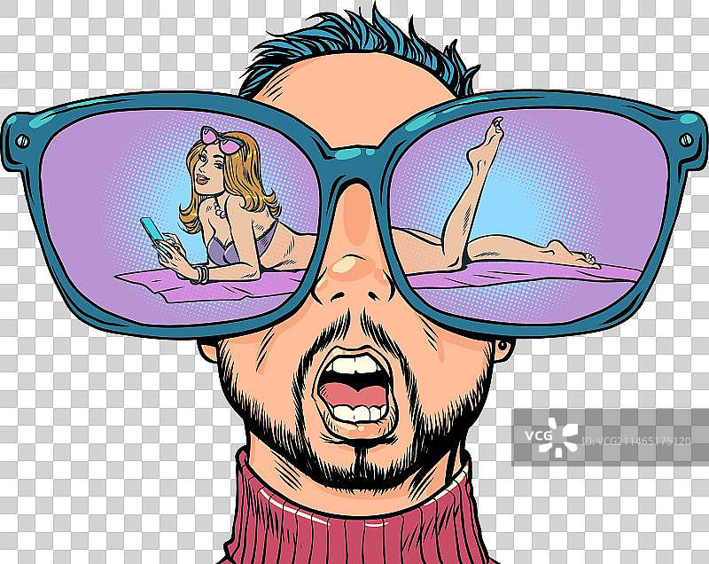 模特令人难以置信的美丽带来惊喜图片素材