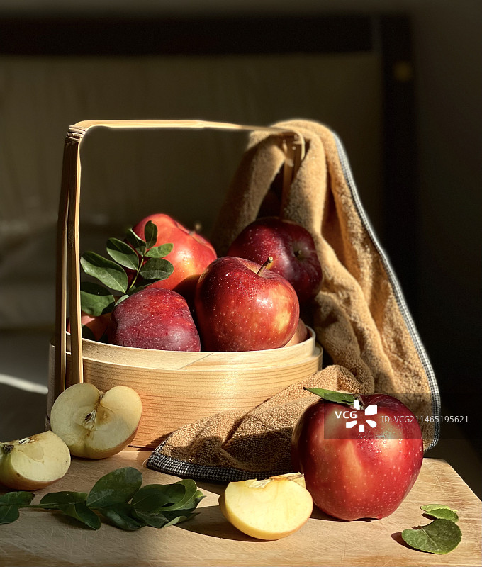 苹果红了图片素材