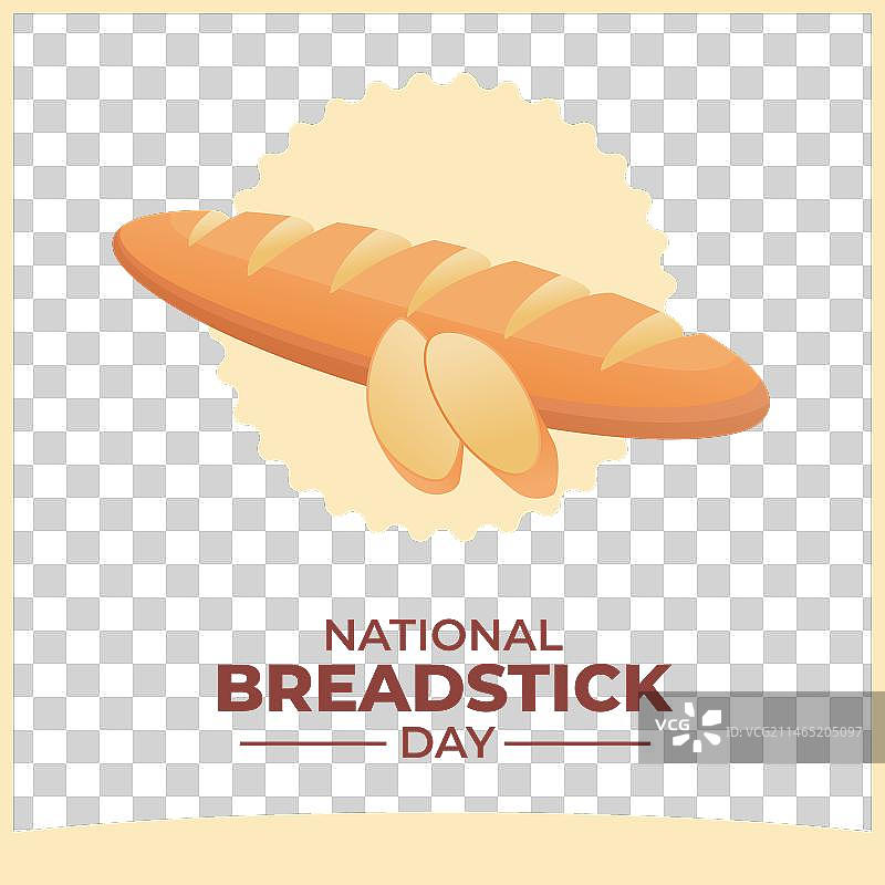 推广全国面包棒日的宣传单图片素材