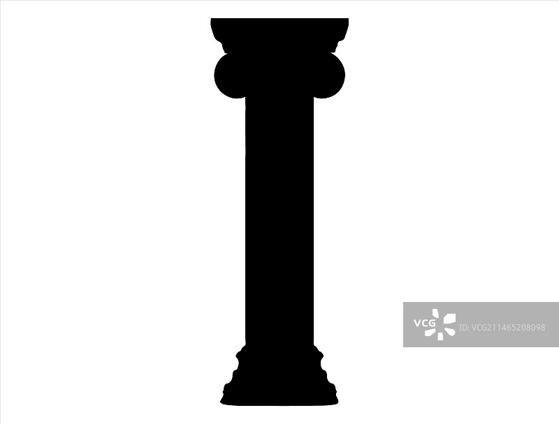 希腊柱剪影艺术图片素材