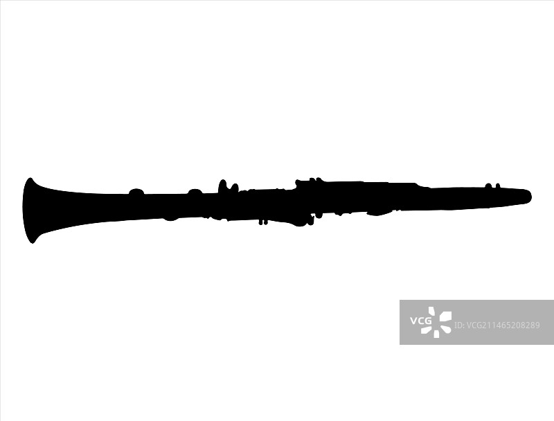 双簧管剪影艺术图片素材