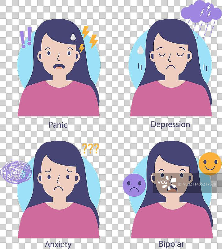 有心理问题的女人图片素材