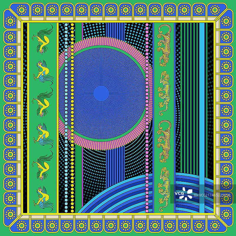 敦煌壁画藻井文创周边传统纹样图案设计图片素材