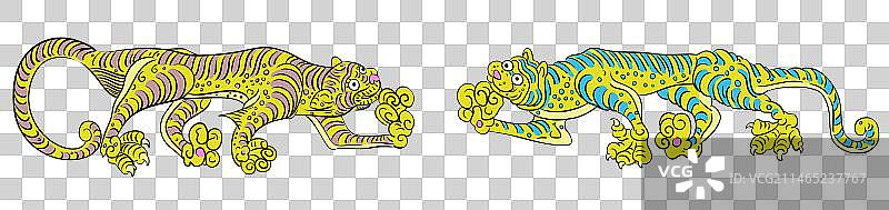 敦煌壁画藻井图案元素图片素材