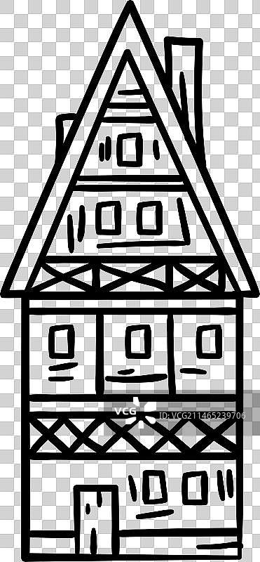 德国房屋元素图片素材