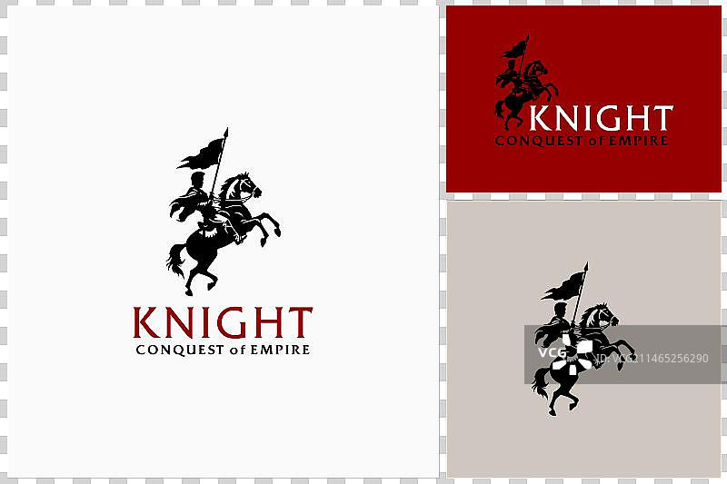 战争战马骑士十字军战士Logo图片素材