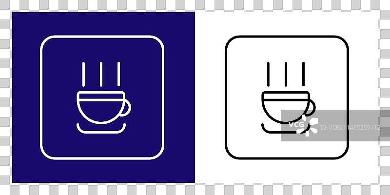 带杯子的自助餐厅图标图片素材