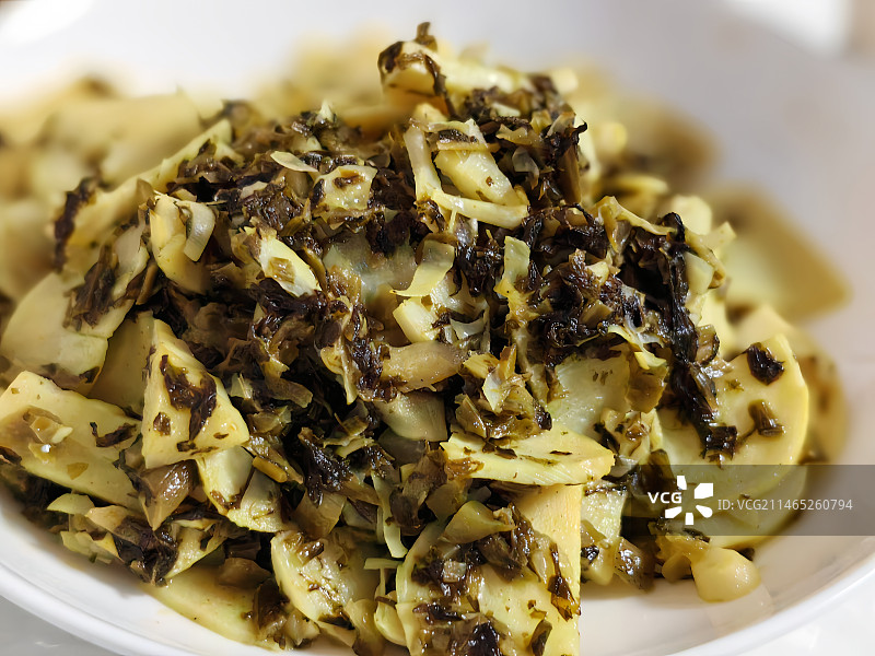 家常菜冬笋雪菜图片素材