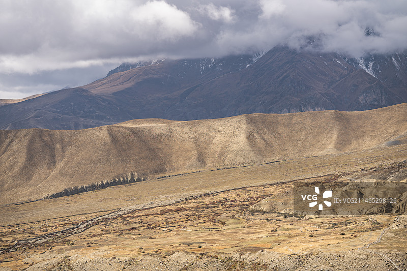 尼泊尔上木斯塘地区风光图片素材