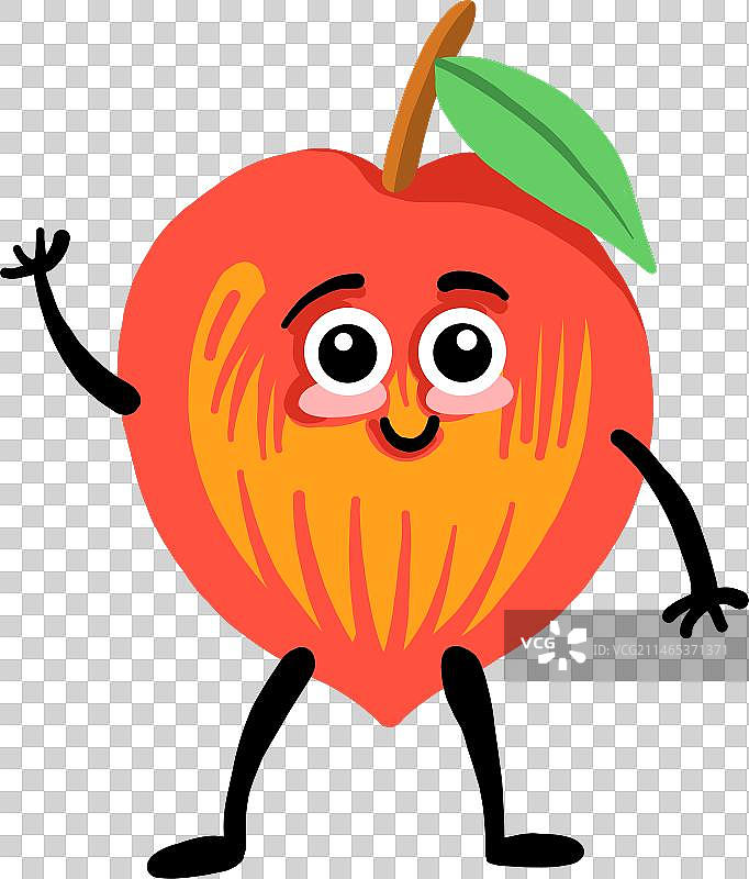 柿子叶扁平设计图片素材