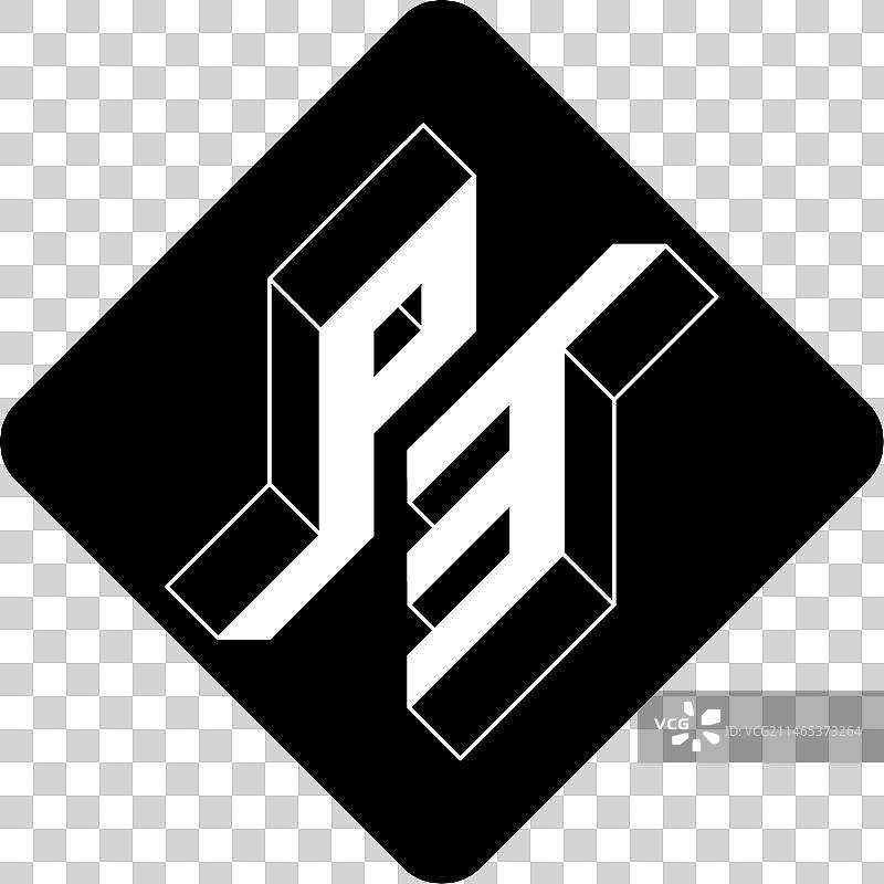 产品P3的标记 - 字母组合或标志图片素材