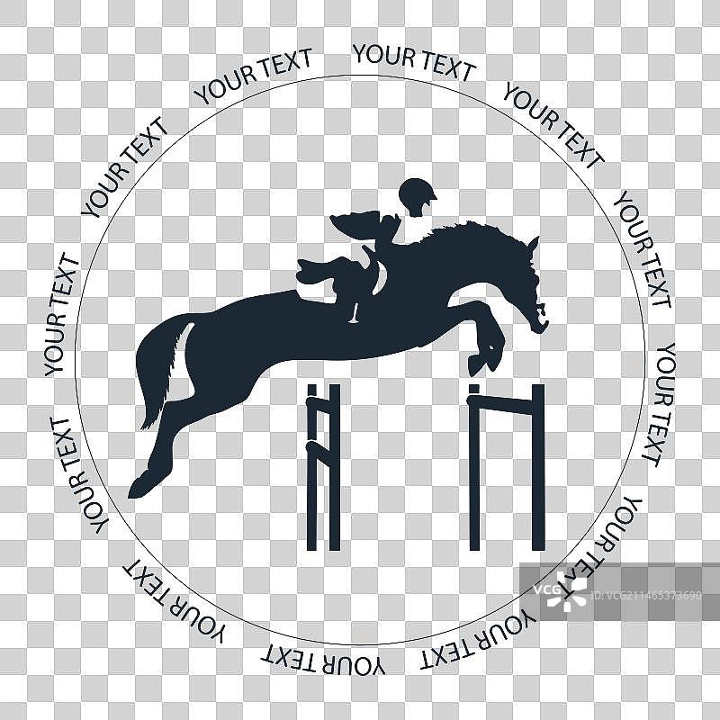 马术比赛Logo设计图片素材