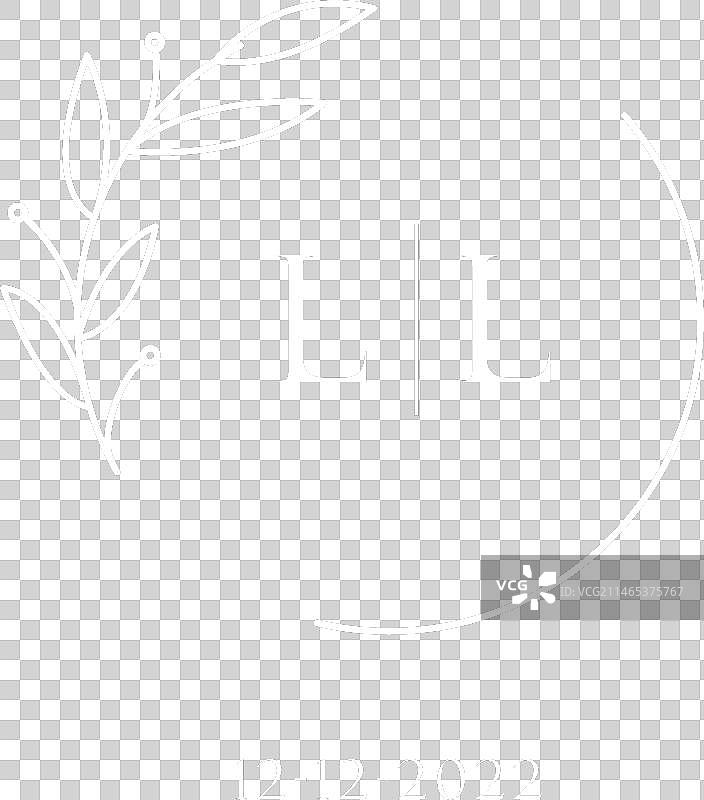 字母LL婚礼组合标志设计理念图片素材