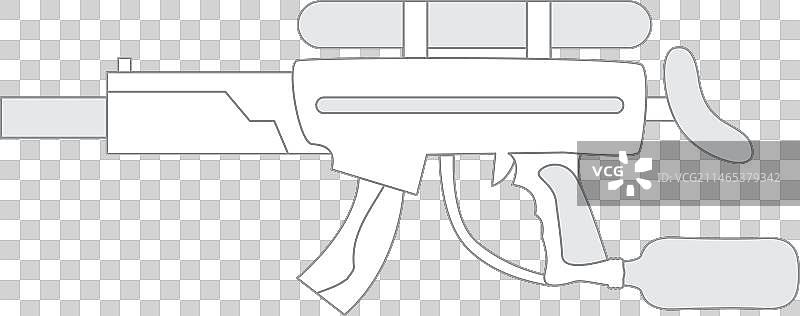枪剪影01图片素材