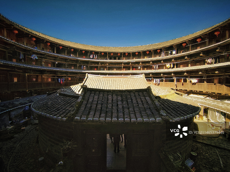 福建漳州 南靖 云水谣 怀远楼 土楼图片素材