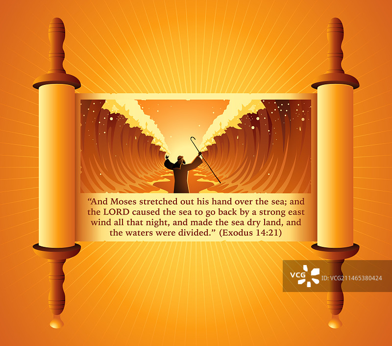 摩西分红海场景素材图片素材