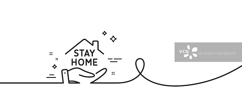 居家线条图标，新冠疫情图片素材