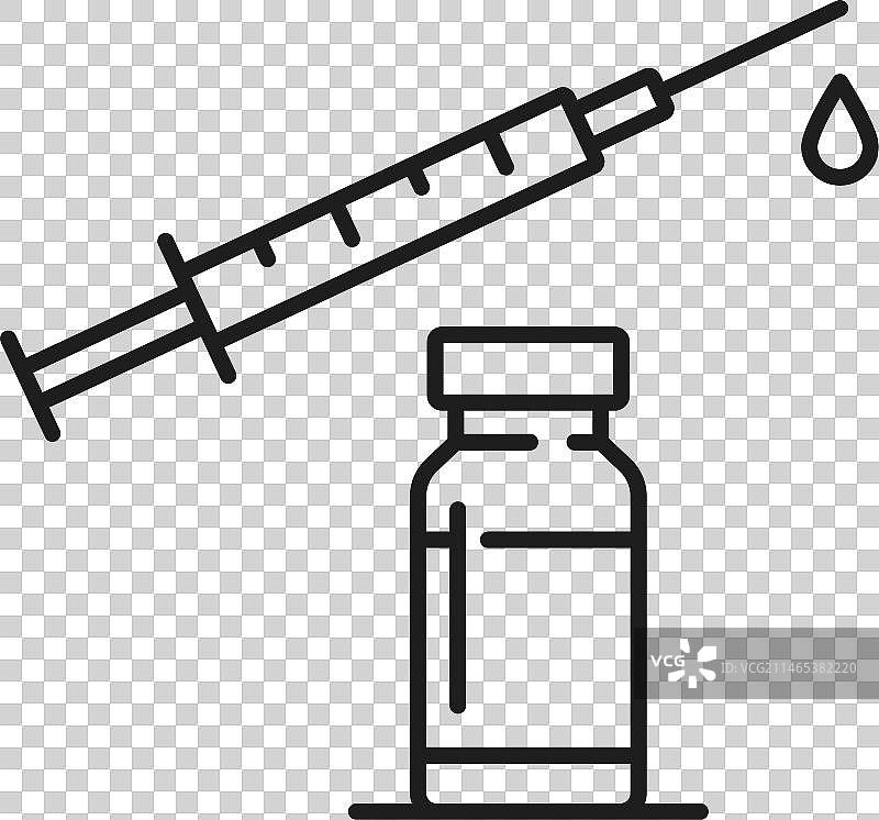 免疫接种天花疫苗注射器图片素材