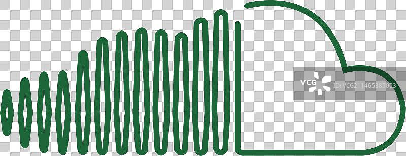 绿色切片线条图标图片素材
